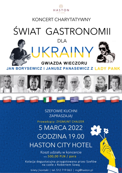 koncert świat gastronomii dla Ukrainy