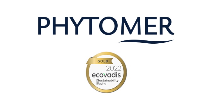 Phytomer z certyfikatem Ecovadis Gold 2022
