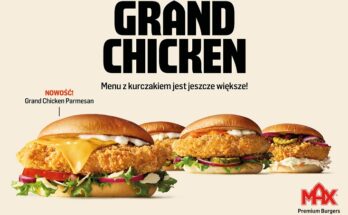 Nowy burger Grand Chicken Parmesan w MAX Premium Burgers