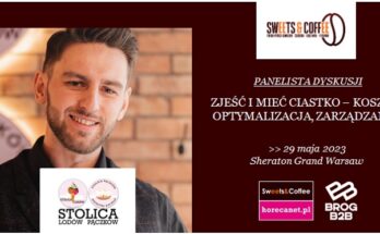 Bartosz Głuszcz panelistą VI Sweets & Coffee Forum® 2023