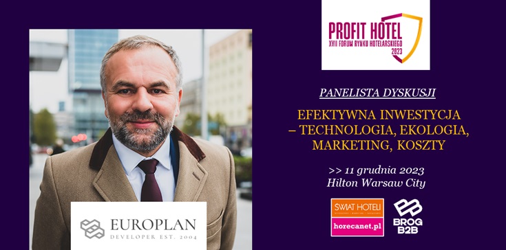 Artur Kozieja panelistą XVII Forum Profit Hotel® 2023