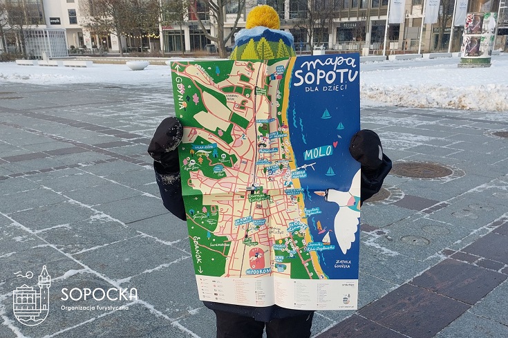 Mapa Sopotu dla dzieci