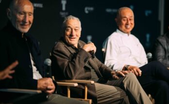 Robert De Niro, Nobu Matsuhisa i Meir Teper w Warszawie