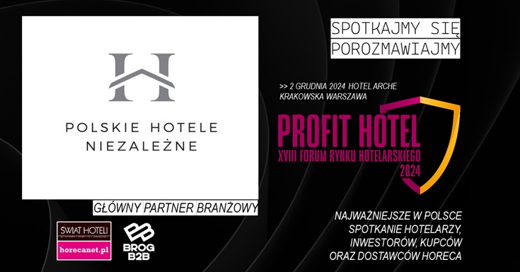 Polskie Hotele Niezależne Głównym Partnerem Branżowym XVIII Forum Profit Hotel® 2024