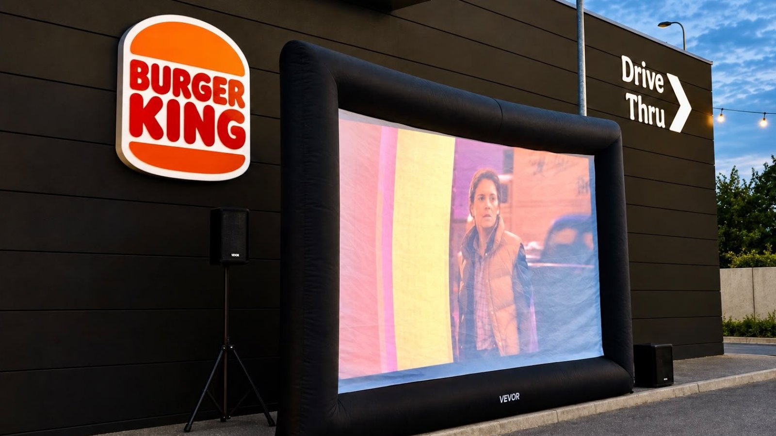 kino plenerowe Burger King
