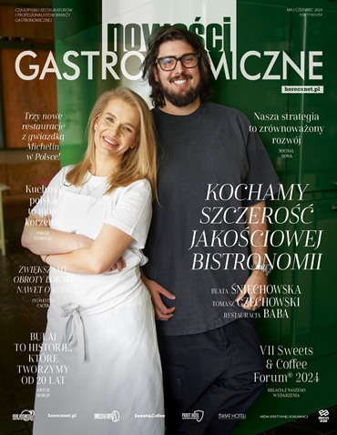 Okładka Nowości Gastronomiczne maj czerwiec 2024 Beata Śniechowska Tomasz Czechowski